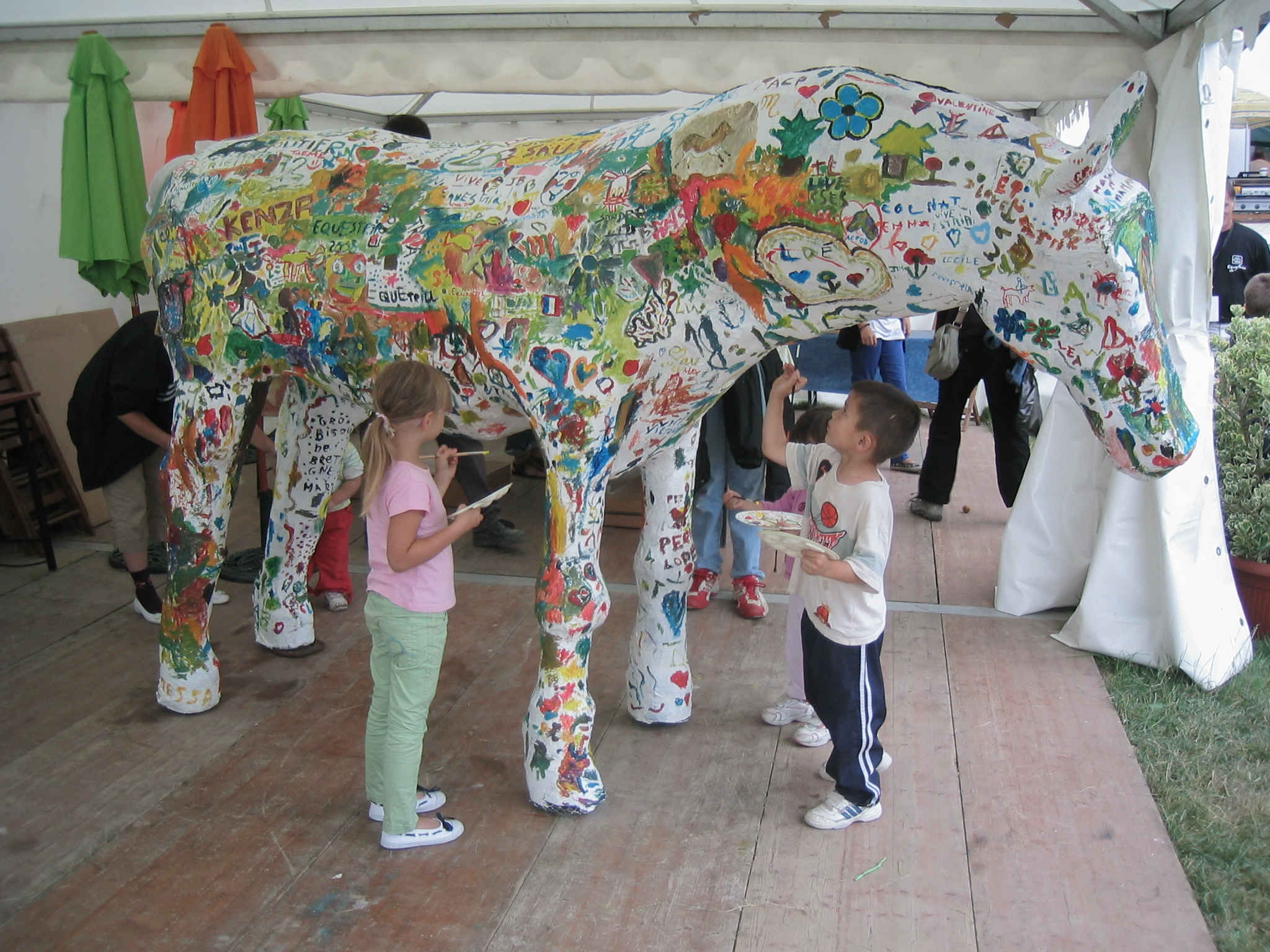 Xavier Saüt - Cheval en papier mâché